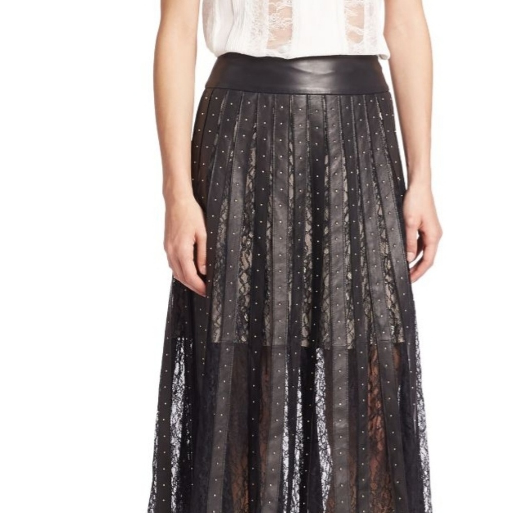 Alice & Olivia Leather & Lace - Picture 5 of 8